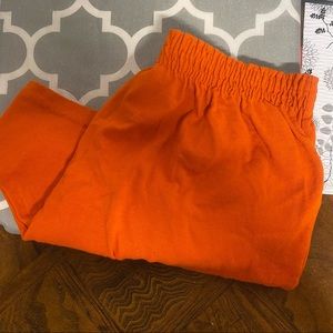 Orange soffe shorts